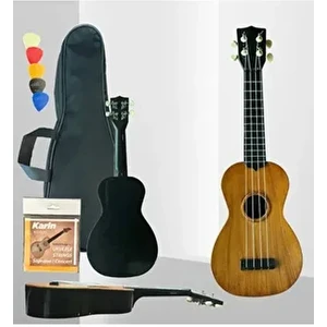 XU21-1-NT Doğal Görünümlü Kapaklı Ukulele 54 cm ABS Plastik Malzeme ile Dayanıklı