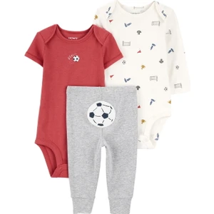 Erkek Bebek Kırmızı 3lü Set