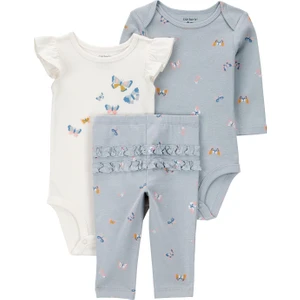 Kız Bebek Mavi 3lü Set