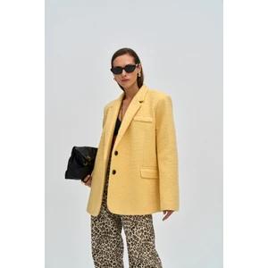 Enzo Sarı Blazer Ceket