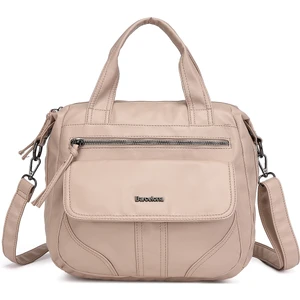 Barcelona Günlük Kadın El ve Omuz Çantası Uzun Askılı Çok Cepli 1873 Pudra