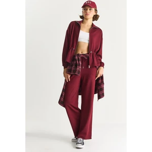 Kadın Yumuşak Dokulu Bel Ayarlamalı Ceket Pantolon Modal Takım