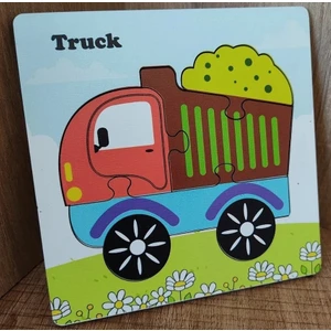 Mini 4lü Puzzle Kamyon