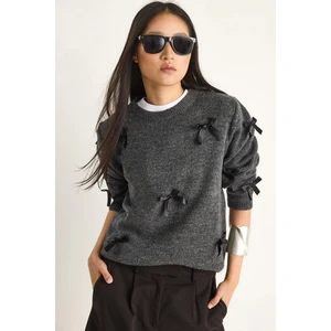 Kadın Fiyonklu Regular Triko Kazak