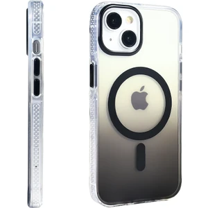 Apple iPhone 14 Kılıf M-Safe Şarj Özellikli Transparan Renk Geçişli Zore Toros Kapak
