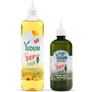 2'li Şef Gibi Ayçiçek ve Sızma Zeytinyağı 750 ml ve 500 ml Sıkılabilir Pet Şişe