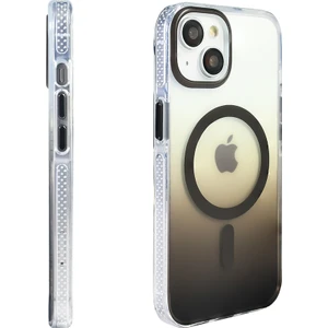 Apple iPhone 14 Kılıf M-Safe Şarj Özellikli Transparan Renk Geçişli Zore Toros Kapak