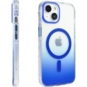 Apple iPhone 14 Kılıf M-Safe Şarj Özellikli Transparan Renk Geçişli Zore Toros Kapak