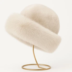 Kadın Peluş Şapka – Yumuşak Kürk Görünümlü Bere