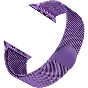 Apple Watch Series 11 46MM Kordon Luxe Metal Twist Mor