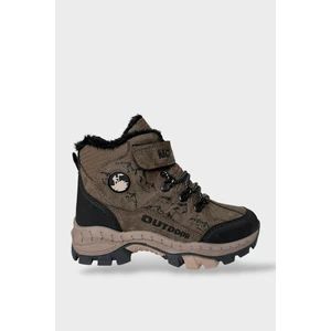 Çocuk Içi Kürklü Fermuarlı Outdoor Bot Vizon