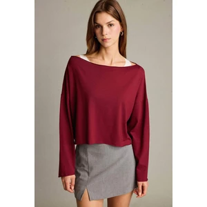Regular Fit Kayık Yaka Modal Sweatshirt G3333AX25WN