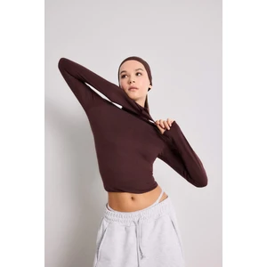 Modal Kaşmir Yumuşak Dokulu Balıkçı Yaka Uzun Kollu Üst-Fall in Love