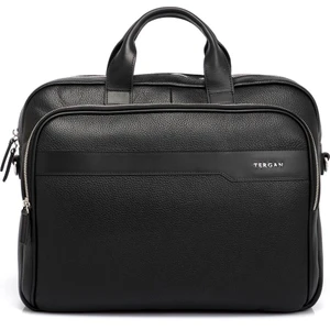 Siyah Hakiki Deri Erkek Evrak Çantası - S1EV00021411-D3H