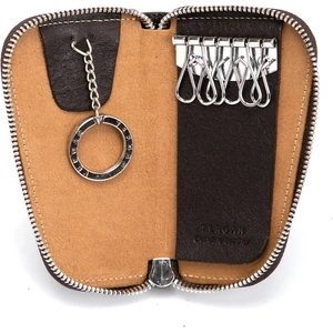 Kahve Hakiki Deri Unisex Anahtarlık - S1AN00000090-A98