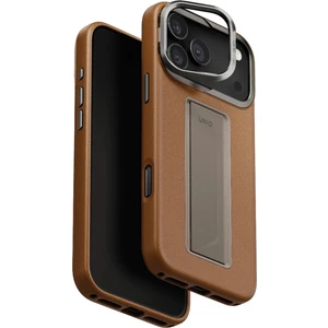 Iphone 17 Pro Max Kılıf Heldro Vegan Deri Kapak Kamera Standlı Kapak Flexgrip™ Kolay Tutma Bandı