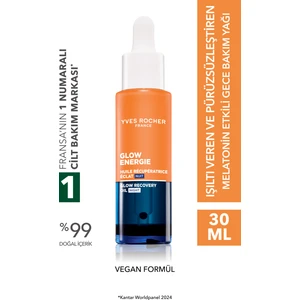 Yves Rocher Gece Bakım Yağı - Işıltı Veren Antioksidan Botanik Kompleks Bakım Glow Energie 30ML