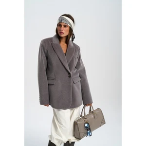 Runa Oversize Gri Blazer