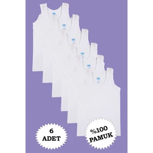 Erkek Çocuk %100 Pamuk Atlet 6'lı