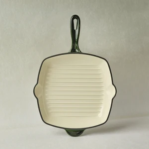 Heritage Demir Döküm Emayeli Grill Tava Yeşil 26 cm