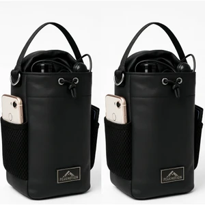 2'li Manyetik Su Şişesi Tutucu Çanta Spor Salonu Fitness Seyahat Taşınabilir Şişe Telefon Saklama Çapraz Askılı Çanta