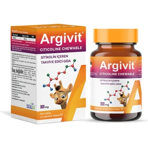 Argivit Citicoline Chewable Sitikolin Içeren Takviye Edici Gıda 30 Tablet
