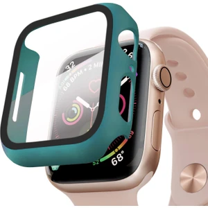 Apple Watch Series 11 46MM Kılıf Matte Premium Slim Watchband Koyu Yeşil