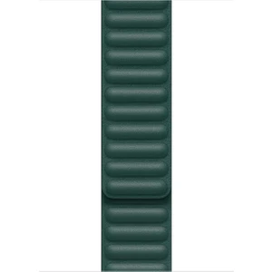 Apple Watch Ultra 3 Kordon Leather Link Band Koyu Yeşil