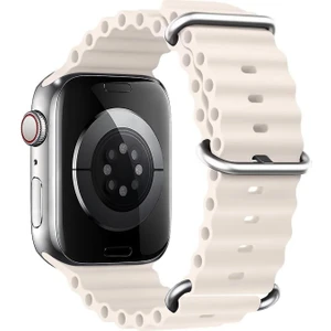 Apple Watch Series 11 46MM Kordon Aqua Belt Bej