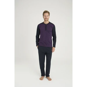 Battal Midi Yaka Pijama Takımı 9110