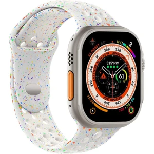 Apple Watch Series 11 46MM Kordon Flame Circle Beyaz