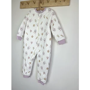 Marle Beyaz Kedi Pamuklu Bacaklı 2.5 Tog Çocuk Uyku Tulumu