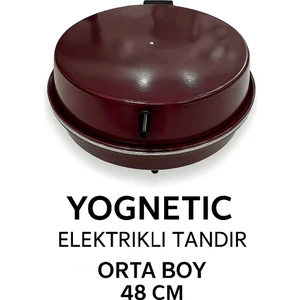 Elektrikli Tandır | Ekmek Yapma Makinesi | Statik Boyalı Çok Amaçlı Pişirici - 48 CM