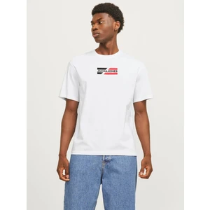Jack & Jones Bisiklet Yaka Logo Baskili Tisört - Corp