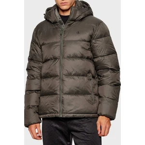 Calvin Klein Su Itici Regular Fit Çıkarılabilir Kapüşonlu Mont LV04RC518GPAR Erkek Mont LV04RC518G Par