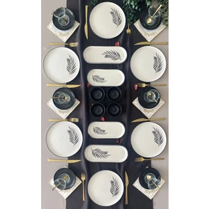 Siyah Palmiye 6 Kişilik 20 Parça Kahvaltı Takımı (2)