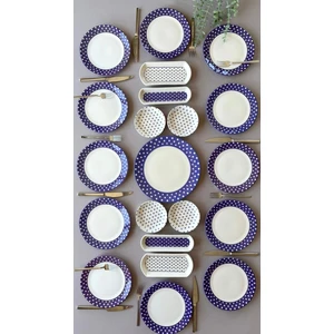 Retro 12 Kişilik 21 Parça Kahvaltı Takımı