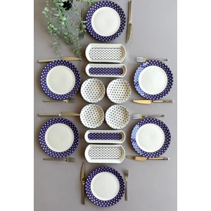 Retro 6 Kişilik 14 Parça Kahvaltı Takımı