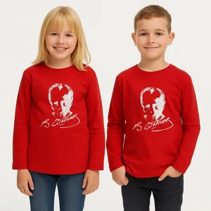 Atatürk Baskılı Uzun Kol Tişört