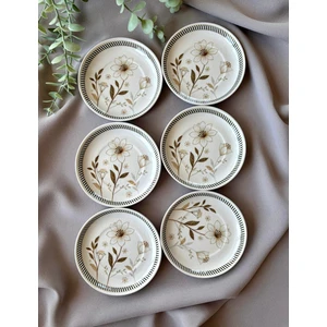 Floral 6 Adet Çay Tabağı