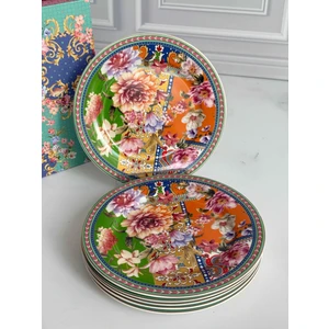 Floral Pasta Tabak 6'lı