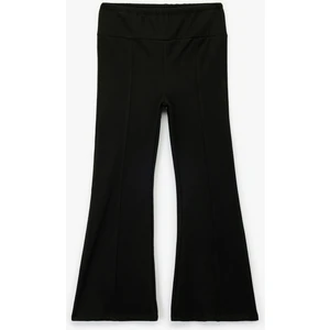 Beli Lastikli Basic Ispanyol Paça Pantolon