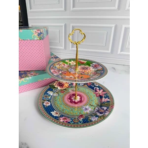 Floral Katlı Kek Kurabiye Standı