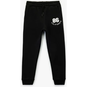 Baskılı Beli Bağcıklı Cep Detaylı Jogger Eşofman Altı