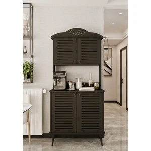 Avior Kahve Köşesi Mdf Kapaklı Raflı 90 cm