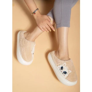 Kutox Kedi Desenli Kadın Ev Terliği