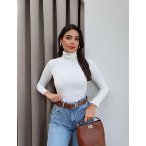 Balıkçı Yaka Düz Kazak