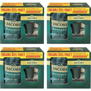 Monarch Gold 200 gr Ikonik Jacobs Fincanlı Set x 4 Adet