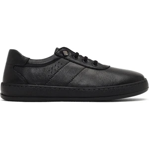 Kadın Siyah Bağcıklı Deri Comfort Ayakkabı 25AFD501018