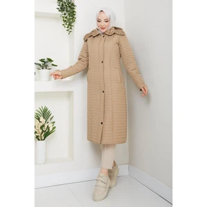 110CM Içi Velboalı Kapitone Mont